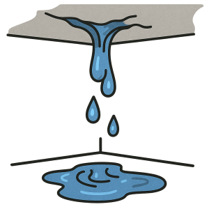 illustration d'un dégât des eaux